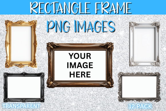 Download Rectangle Frame Transparent PNG 12 Pack - Premium Resources