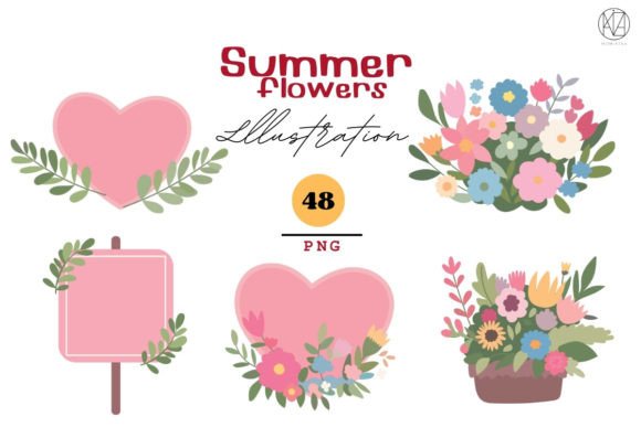 Download "Summer Floral Illustrations 48 PNG - Illustration Collection